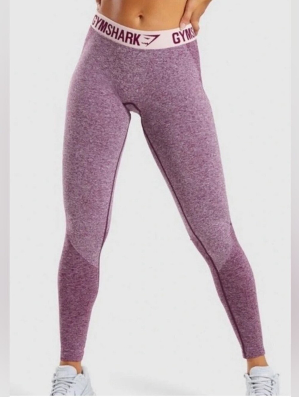 Gymshark FLEX Purple Pink Seamless High-Waist Leggings L Excellent Condition